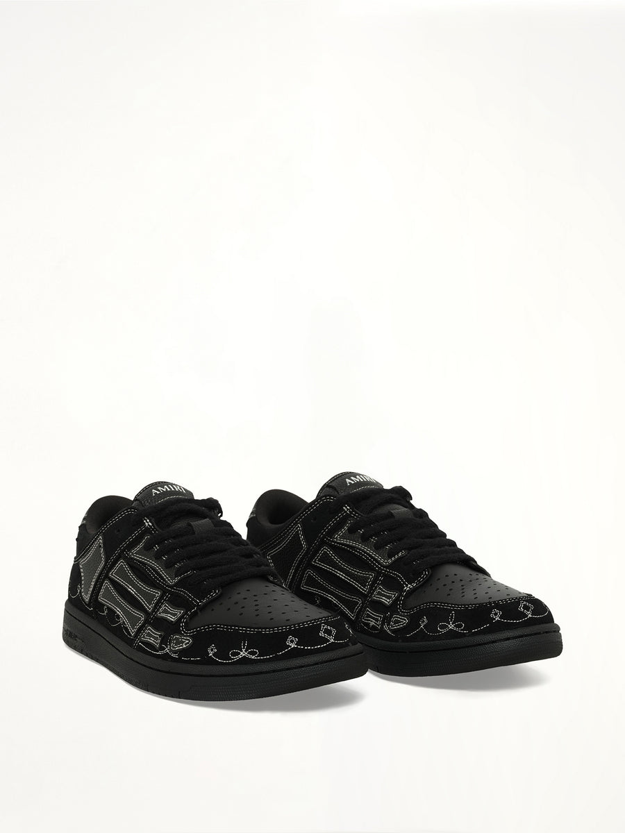 Western Skel Top Low in Black