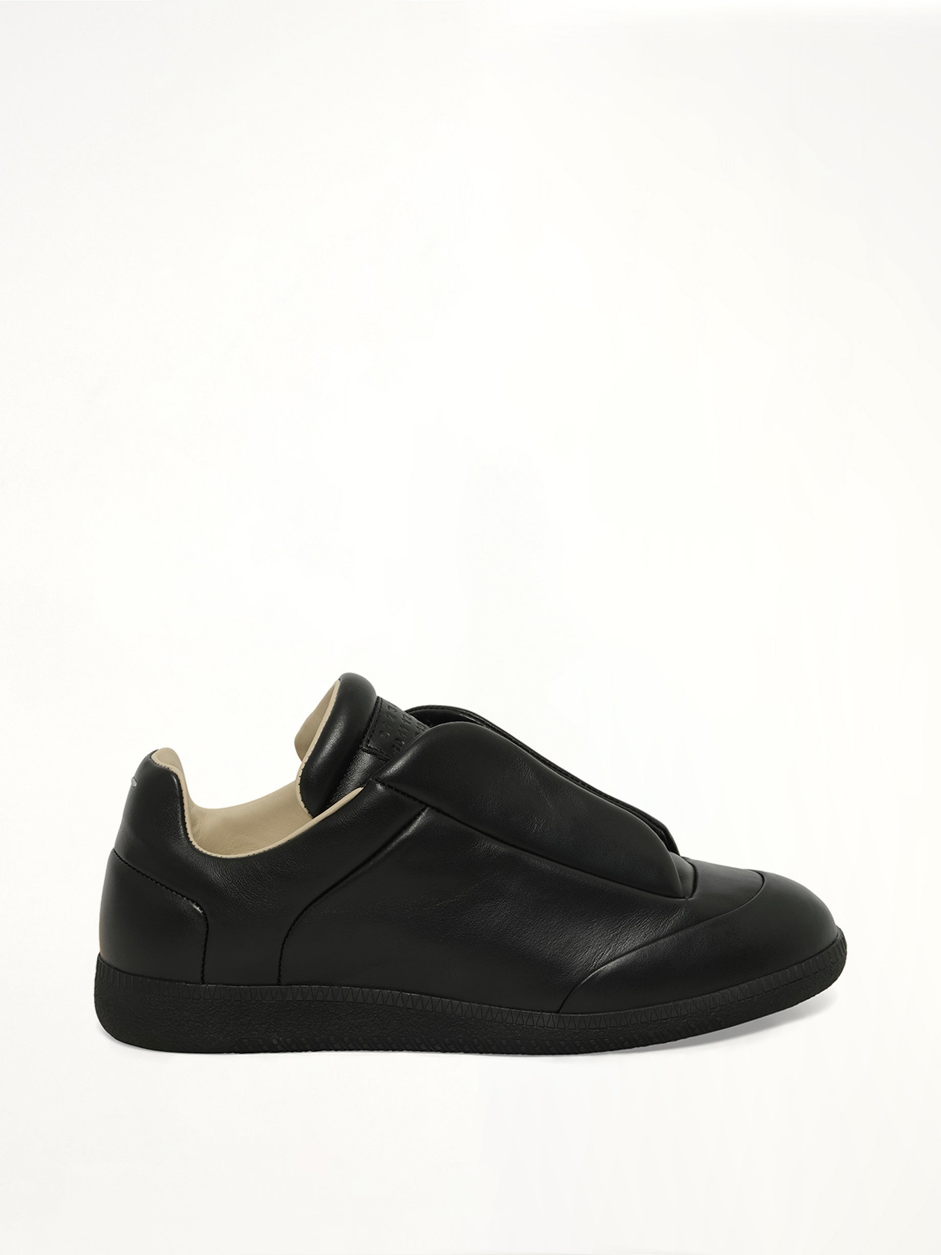 Future Low-Top Leather Sneaker in Black