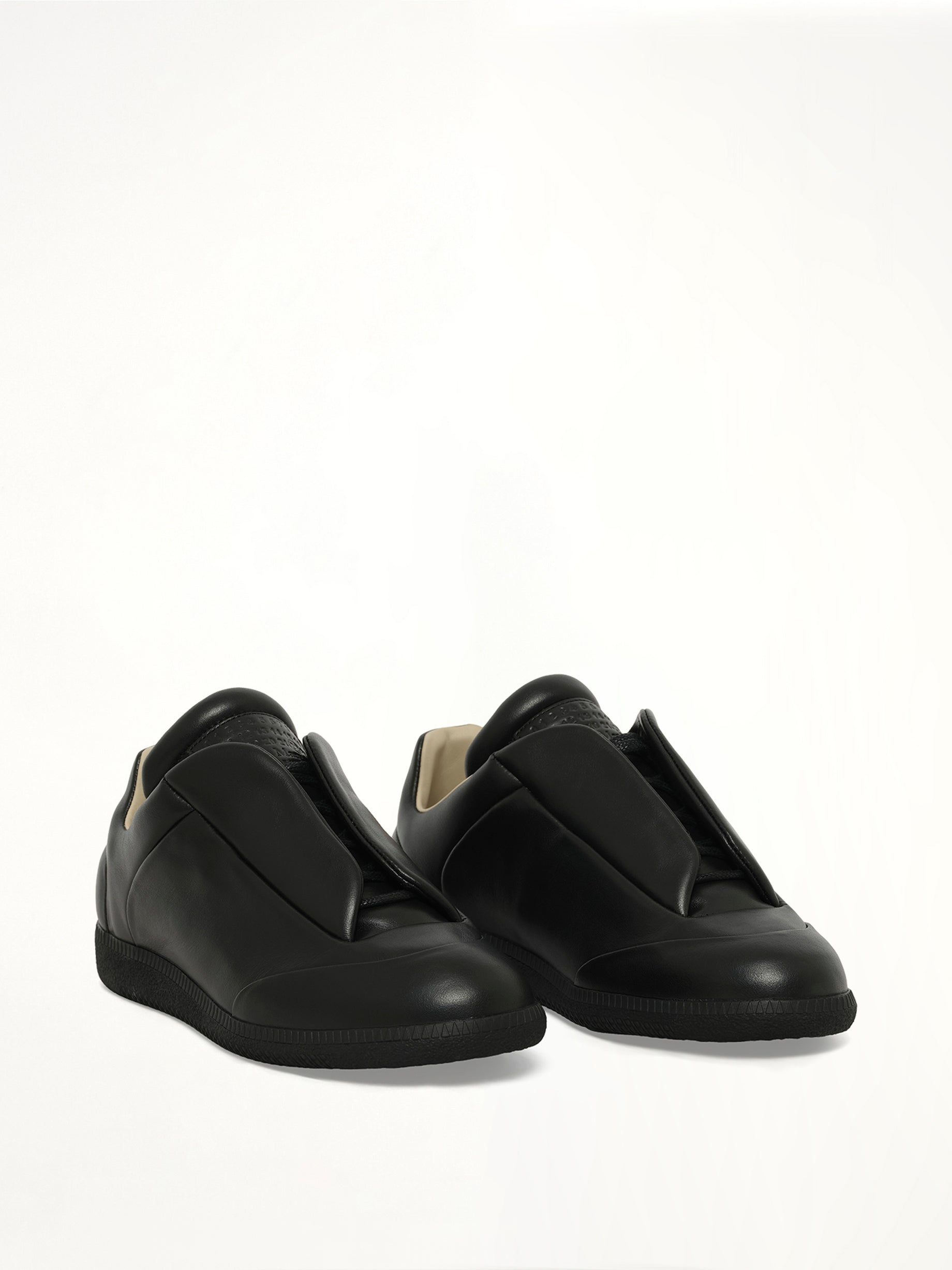 Future Low-Top Leather Sneaker in Black