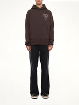 Amiri Lasso Embroidered Hoodie in Husk