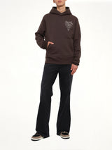 Amiri Lasso Embroidered Hoodie in Husk