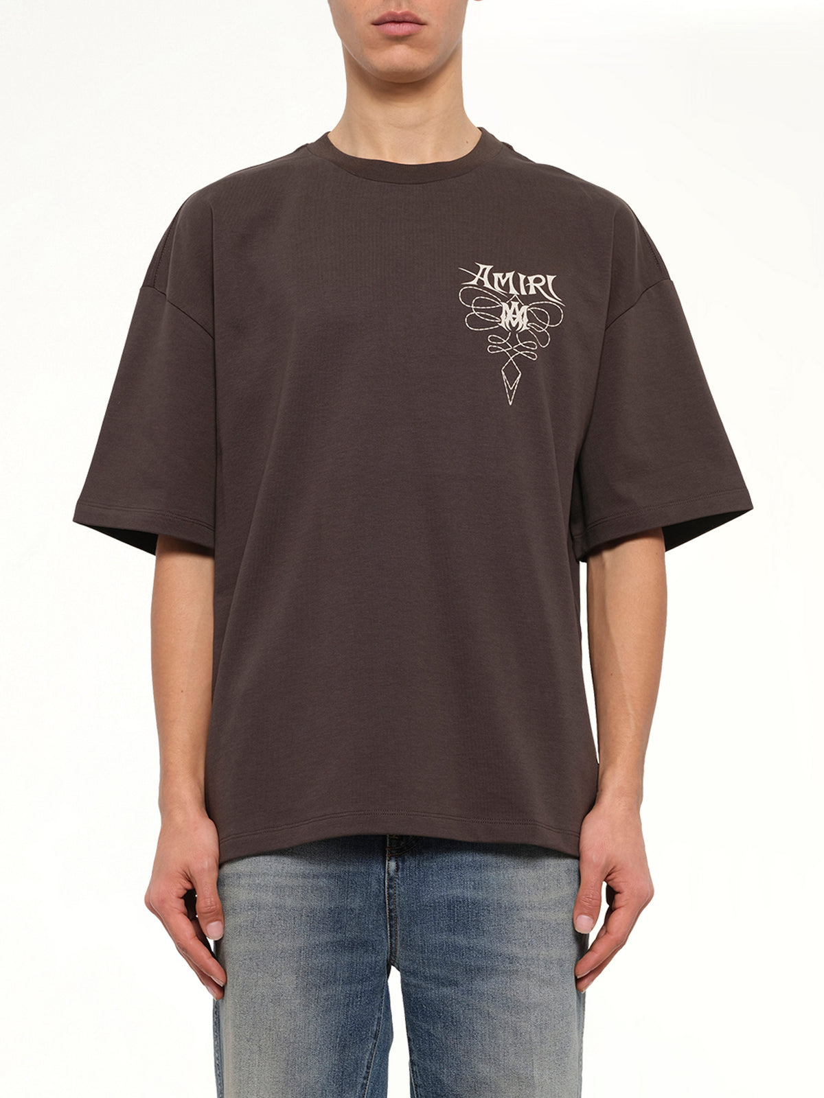 Amiri Lasso Oversized T-Shirt in Husk