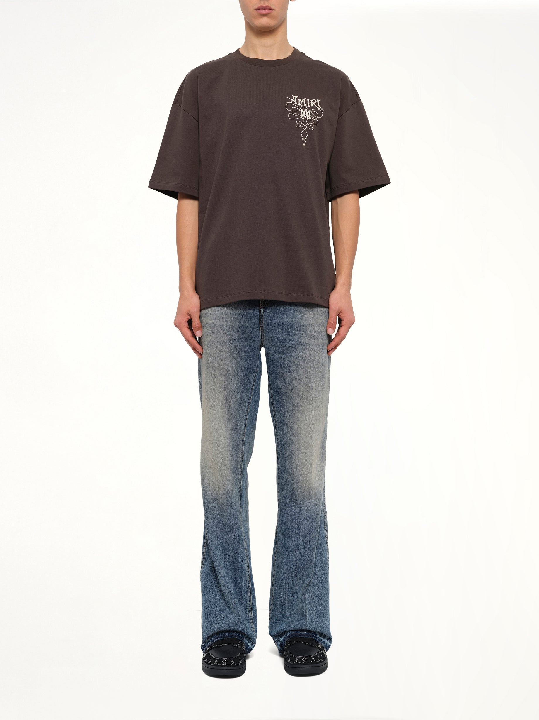 Amiri Lasso Oversized T-Shirt in Husk