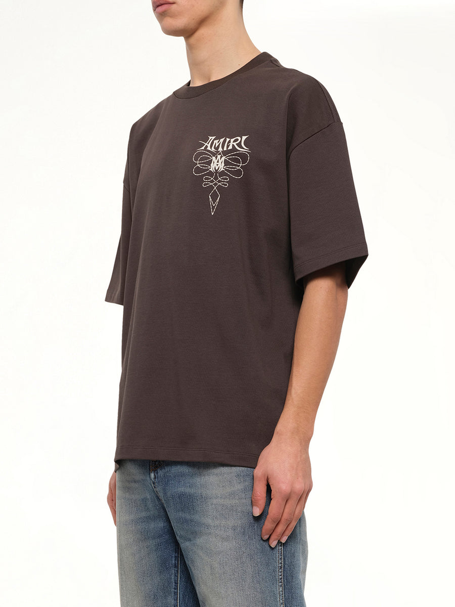 Amiri Lasso Oversized T-Shirt in Husk
