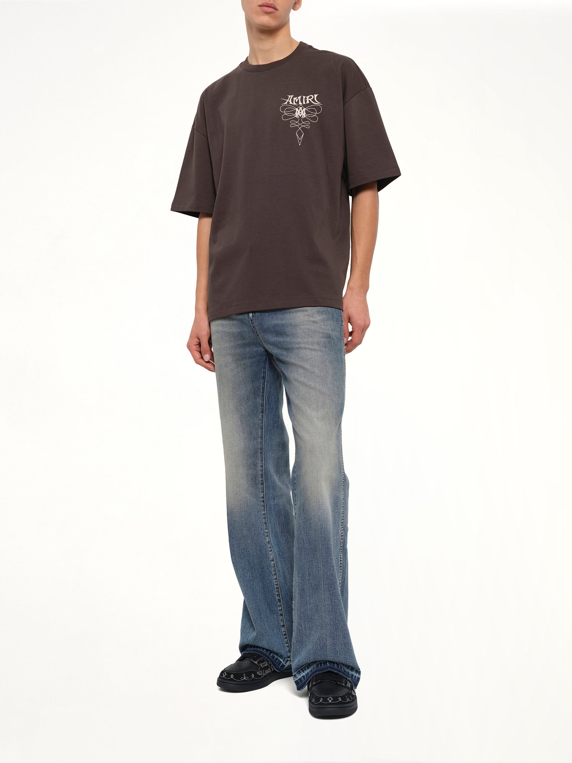 Amiri Lasso Oversized T-Shirt in Husk