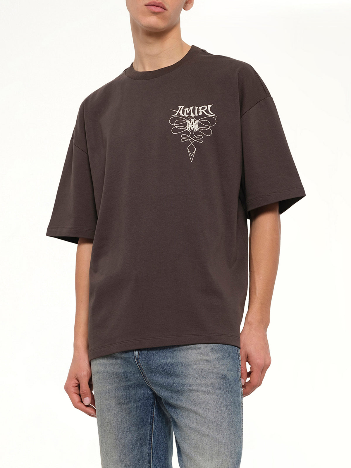 Amiri Lasso Oversized T-Shirt in Husk