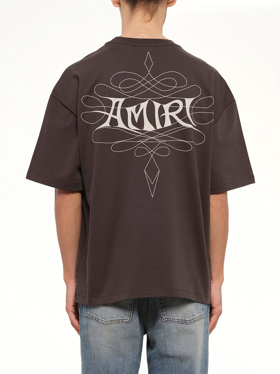 Amiri Lasso Oversized T-Shirt in Husk