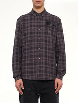 Check Flannel Shirt in Dark Grey