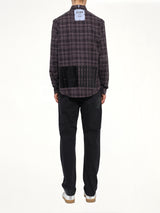 Check Flannel Shirt in Dark Grey