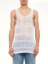 Crochet Tank Top in Ivory