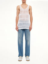 Crochet Tank Top in Ivory