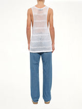 Crochet Tank Top in Ivory