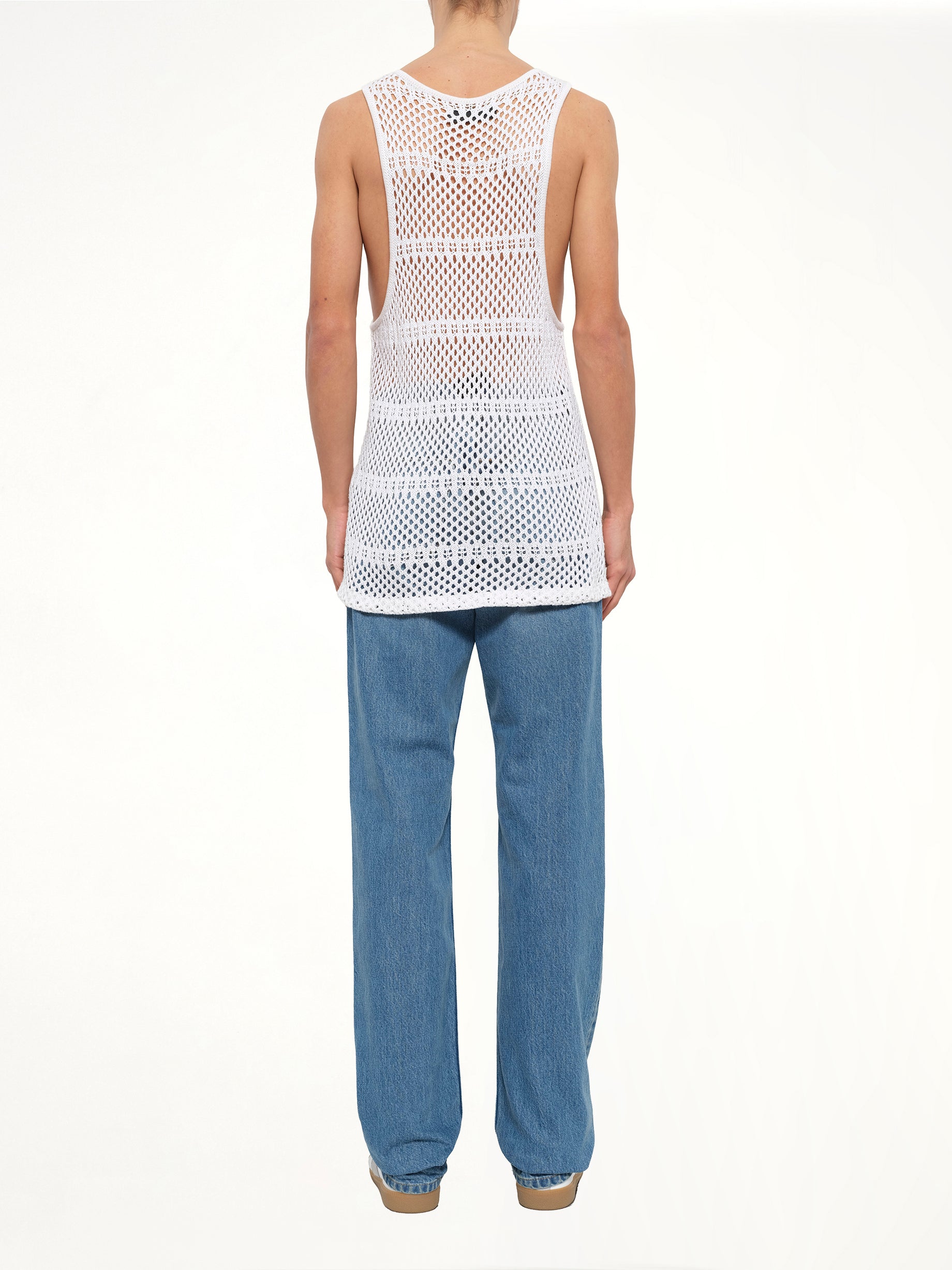 Crochet Tank Top in Ivory