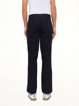 Flare And Zipped Pant in Black