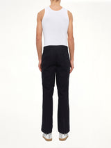 Flare And Zipped Pant in Black