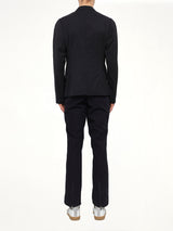 Jacket with Displaced Lapel in Black