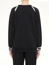 Lanvin Emb Jersey Top in Black