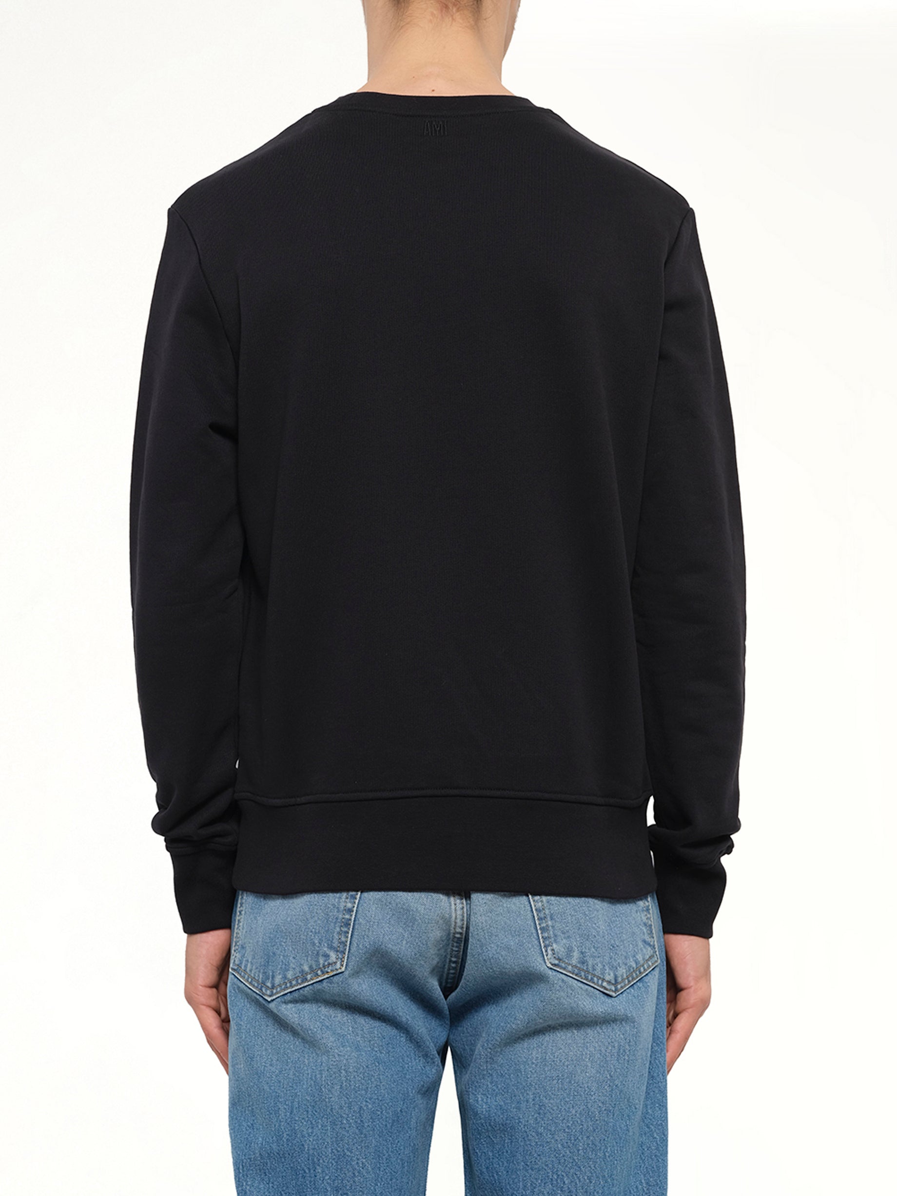 Mix Crew Sweatshirt in Black
