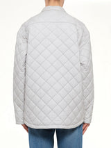 Quilted Shirt in Light Grey