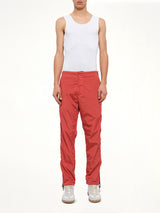 Side Zip Pants in Red