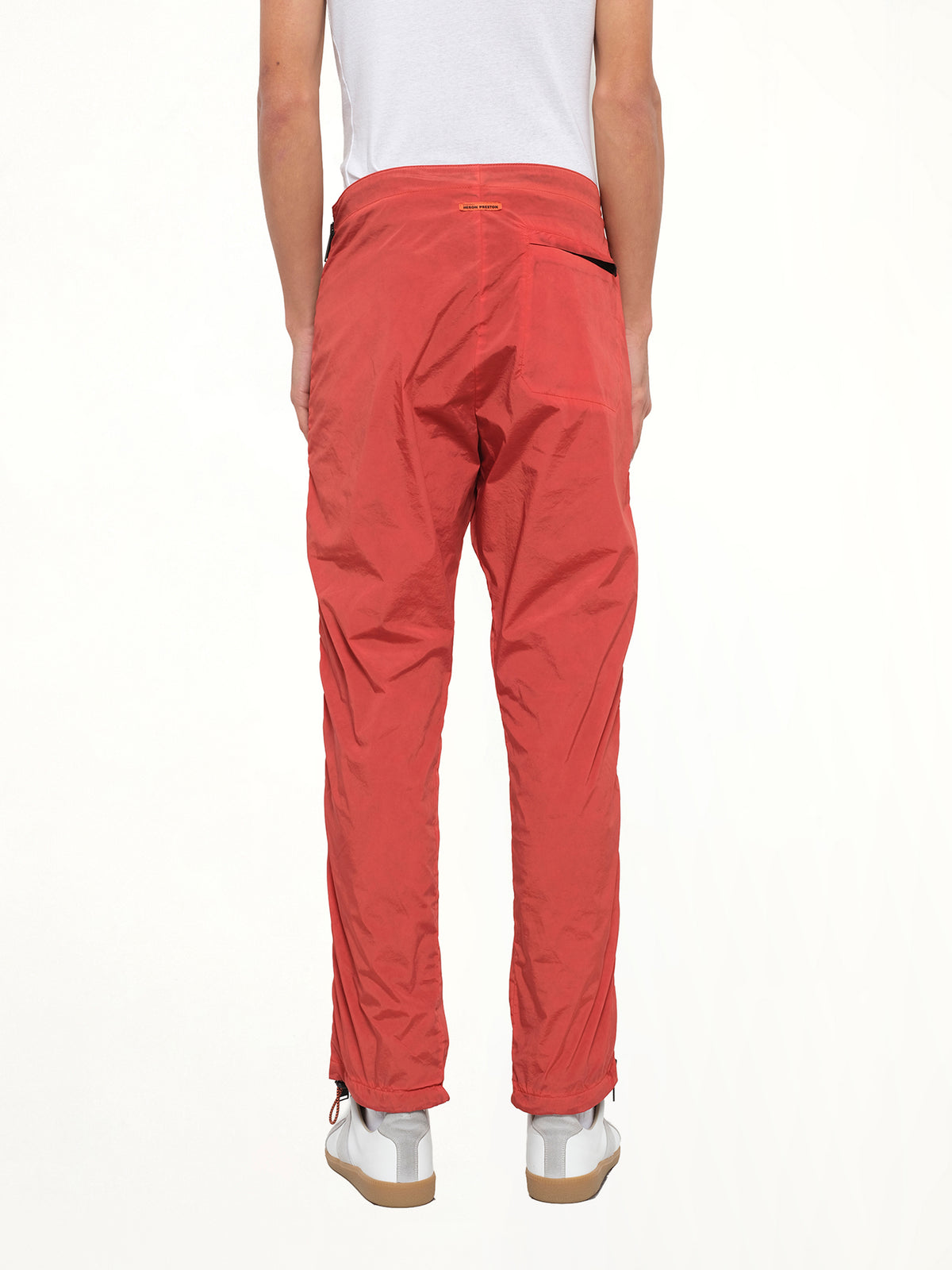 Side Zip Pants in Red