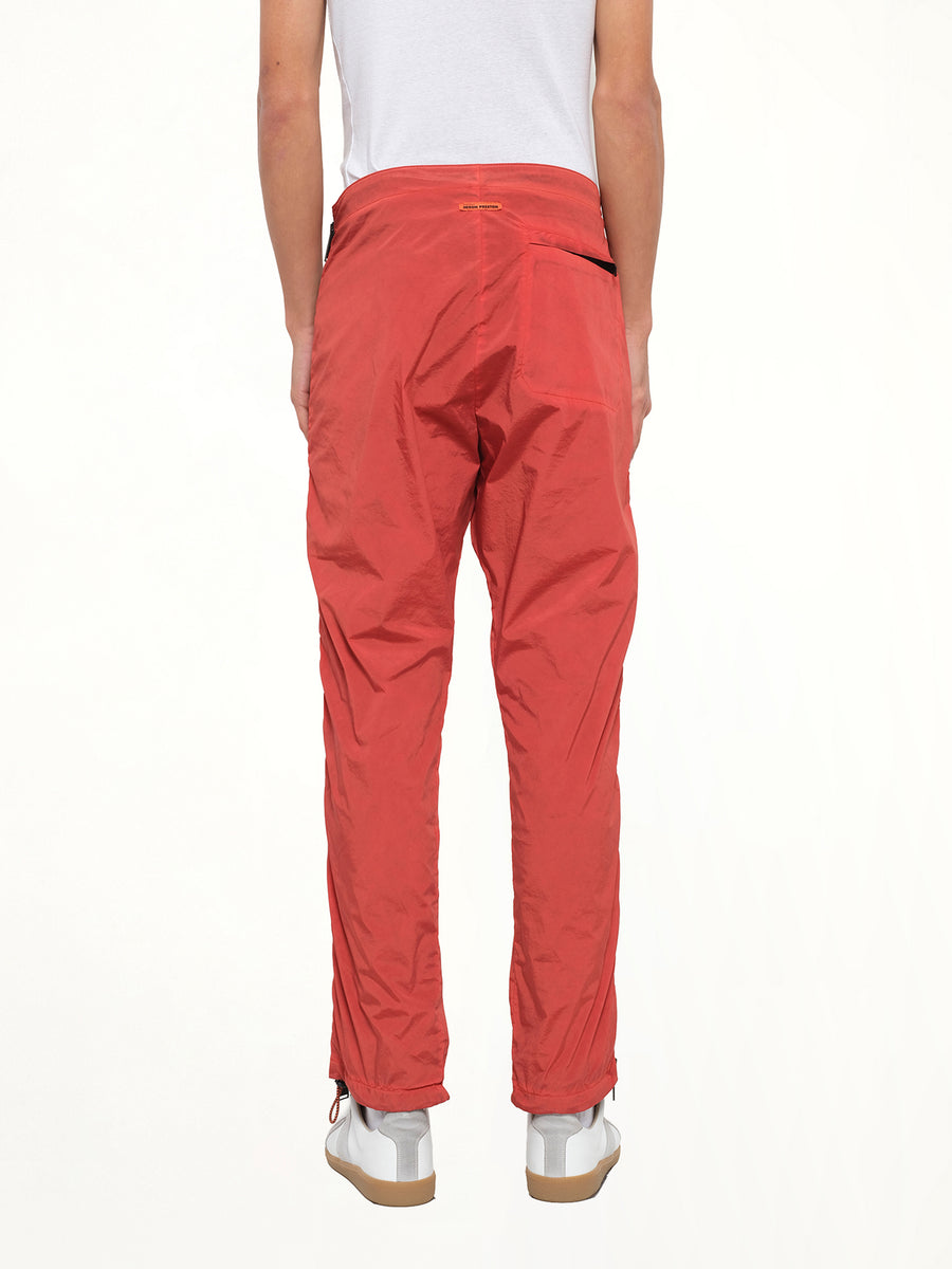 Side Zip Pants in Red