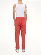 Side Zip Pants in Red