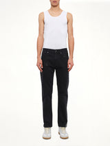 Taped Slim Fit Jeans in Black