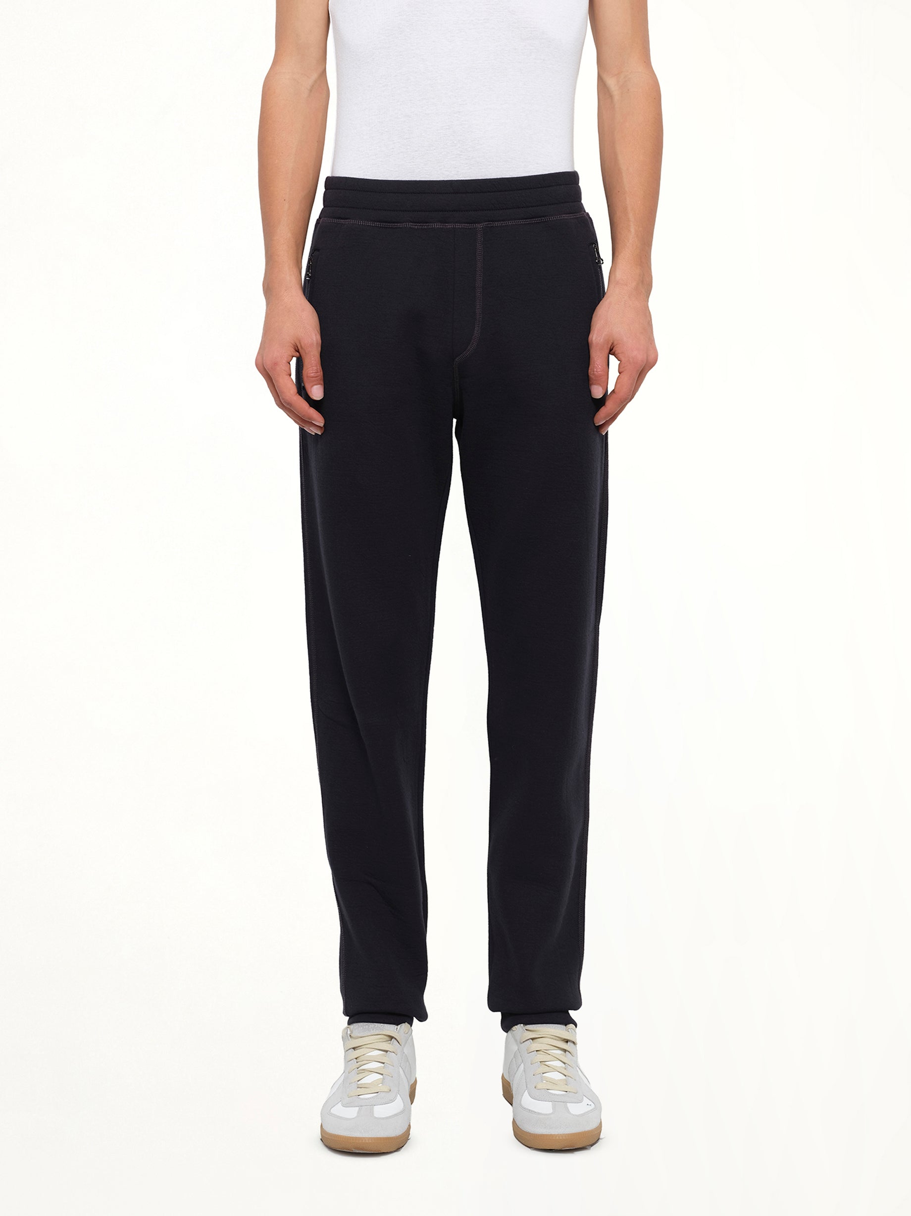 Tech Jersey Slim Pants in Navy