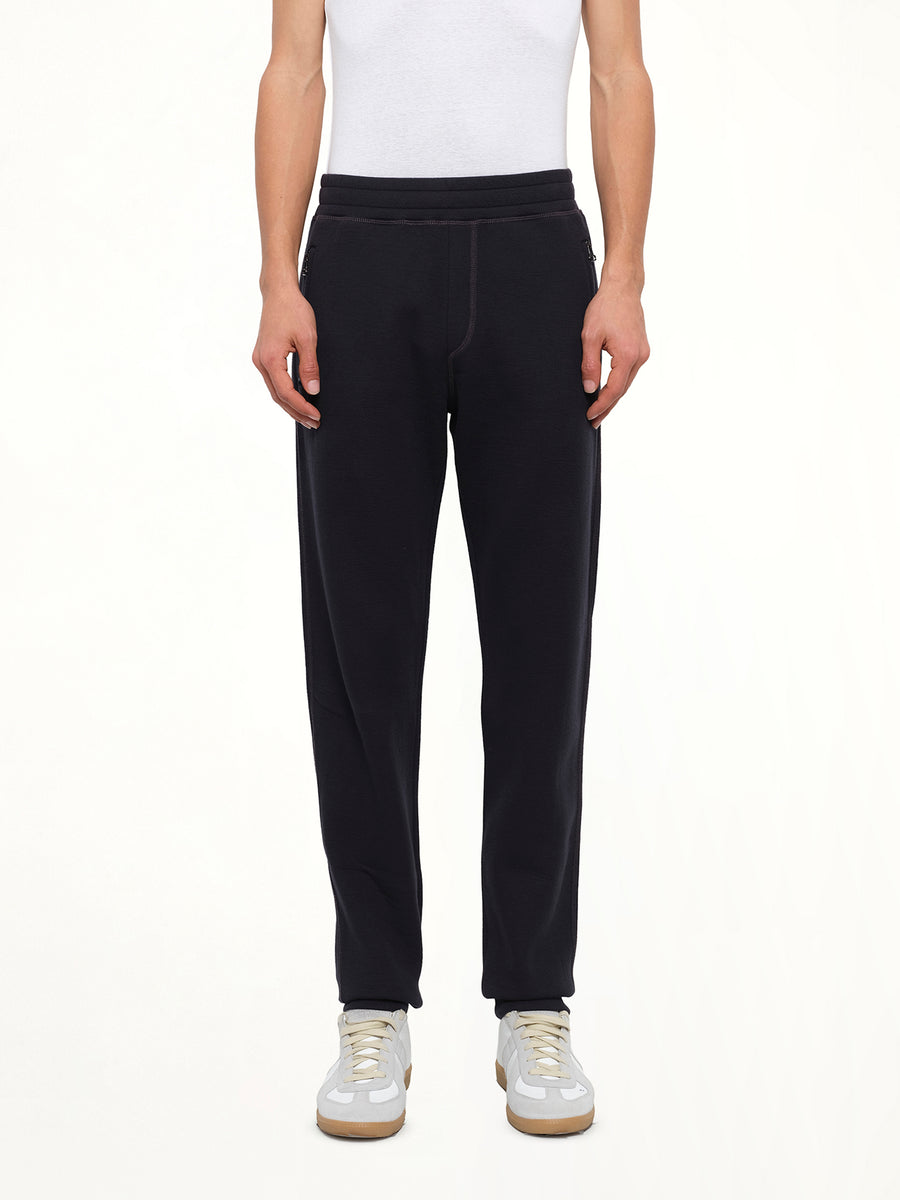 Tech Jersey Slim Pants in Navy