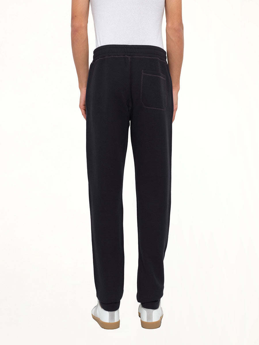 Tech Jersey Slim Pants in Navy