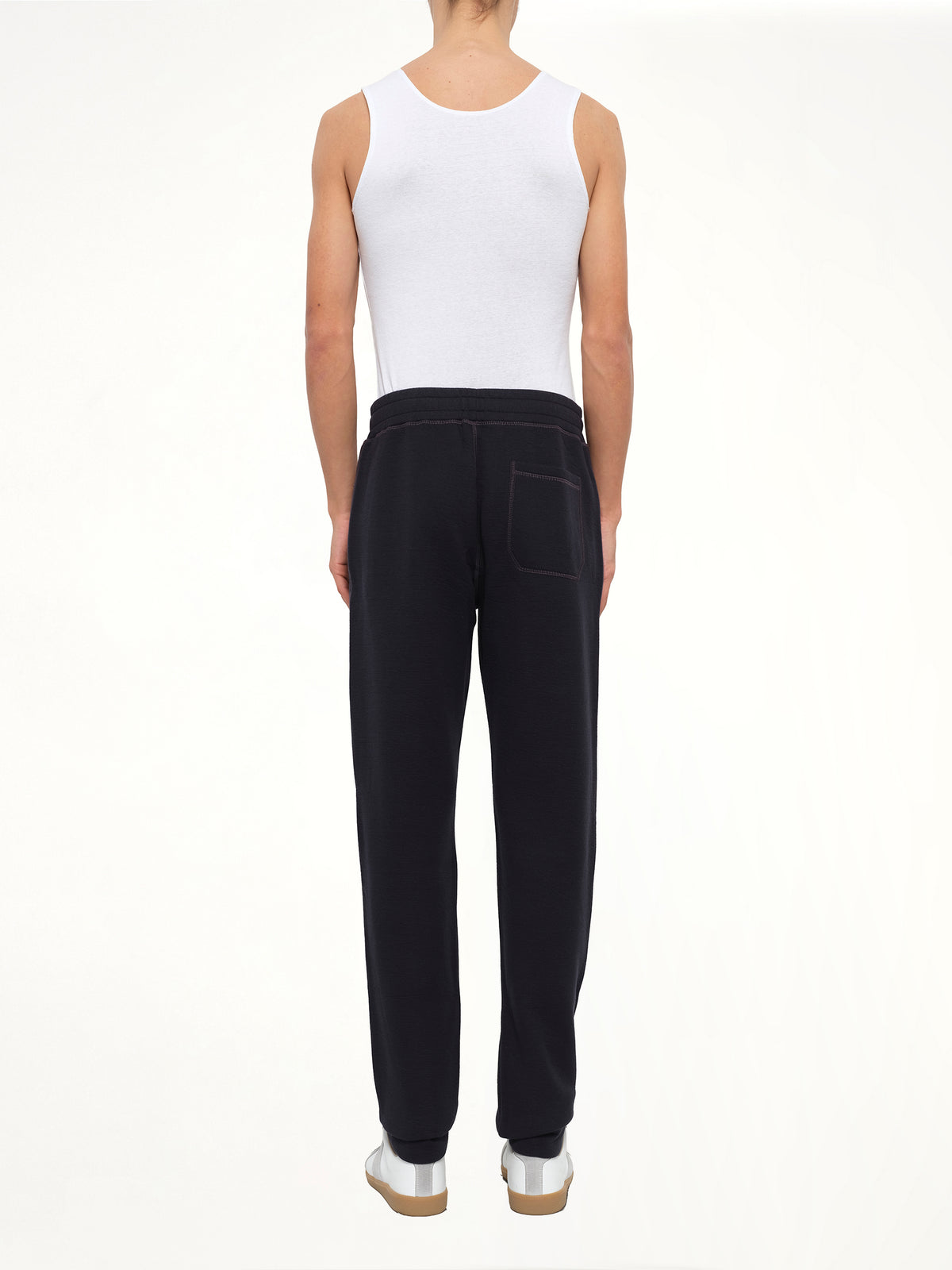 Tech Jersey Slim Pants in Navy