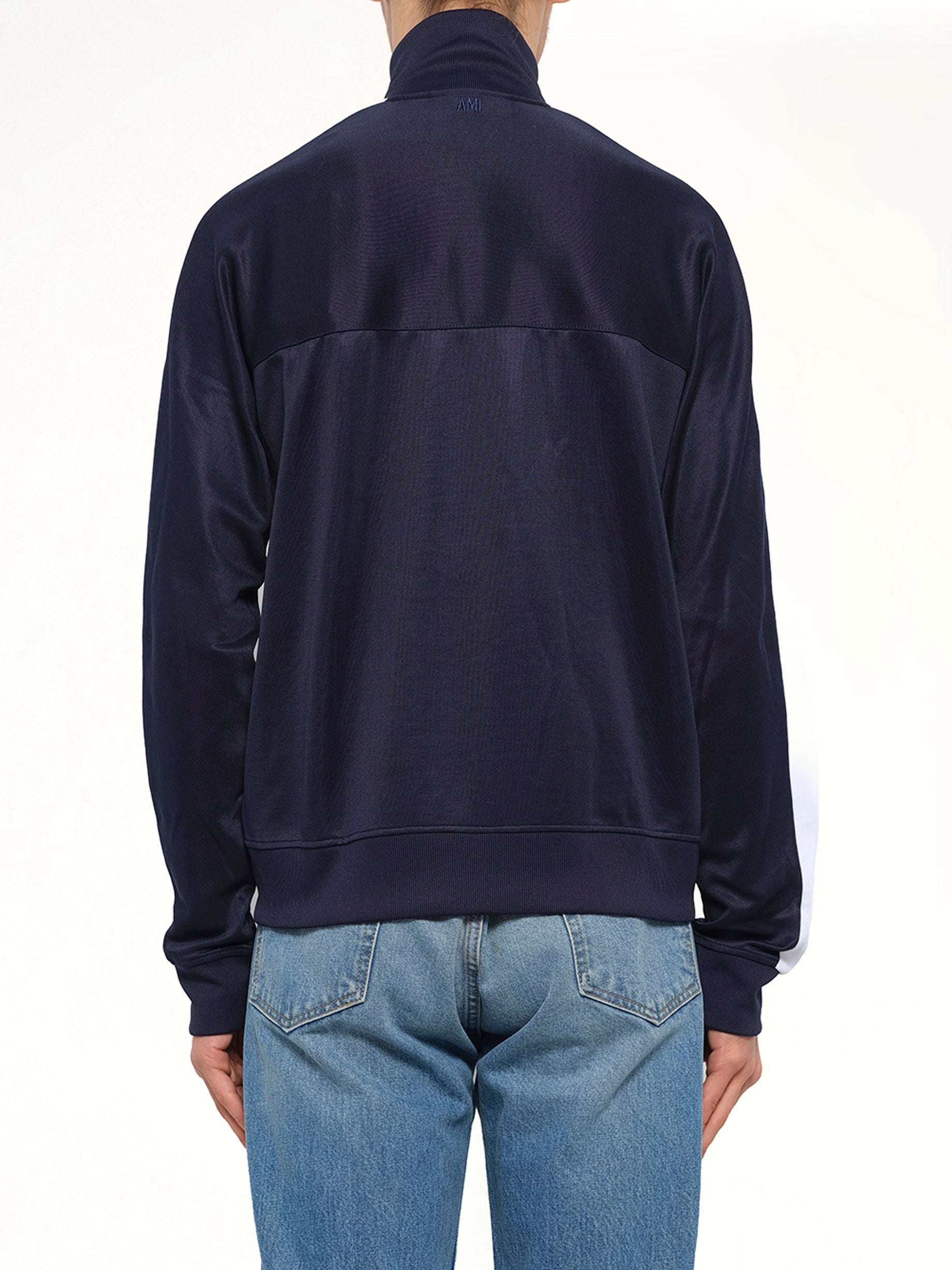 Zipped Sweatshirt in Navy