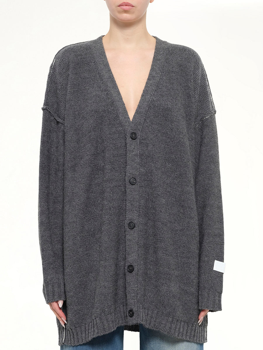 Cardigan in Grey melange