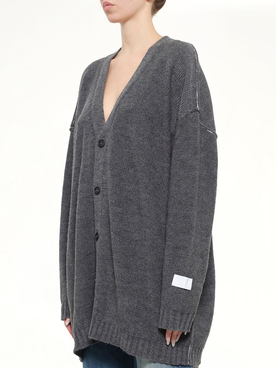Cardigan in Grey melange
