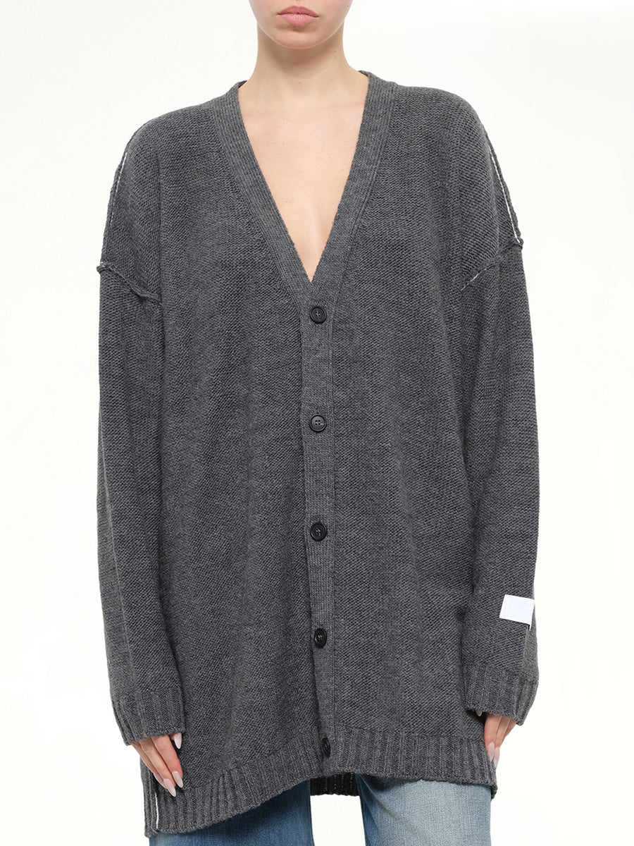 Cardigan in Grey melange