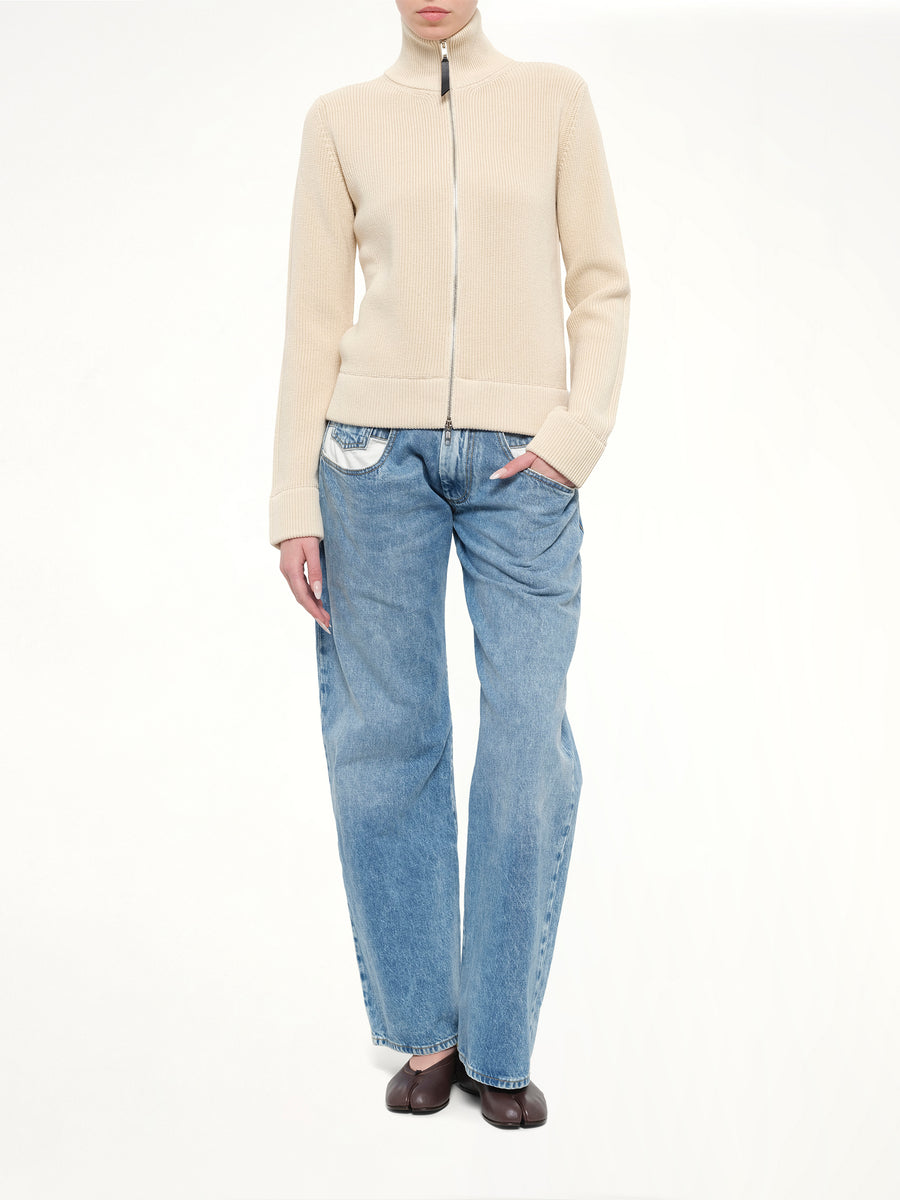 Cotton Camionneur Longsleeve in Ecru
