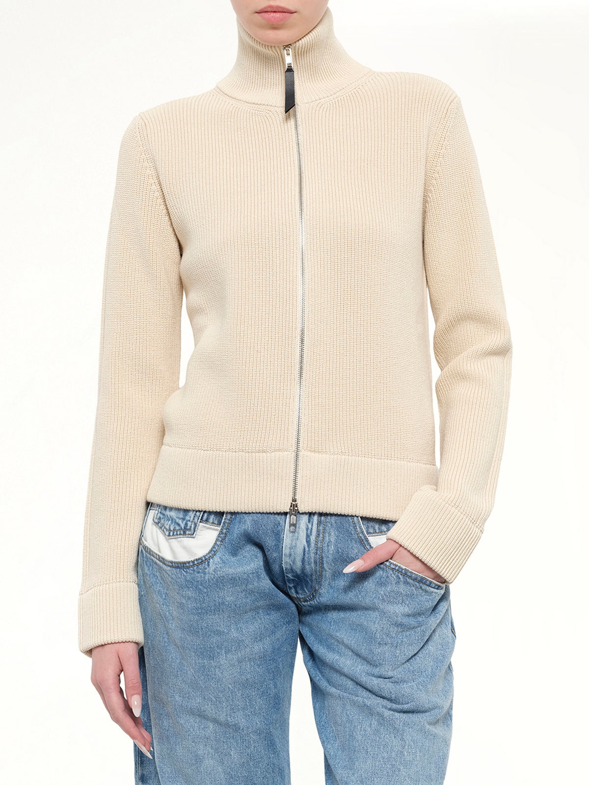 Cotton Camionneur Longsleeve in Ecru