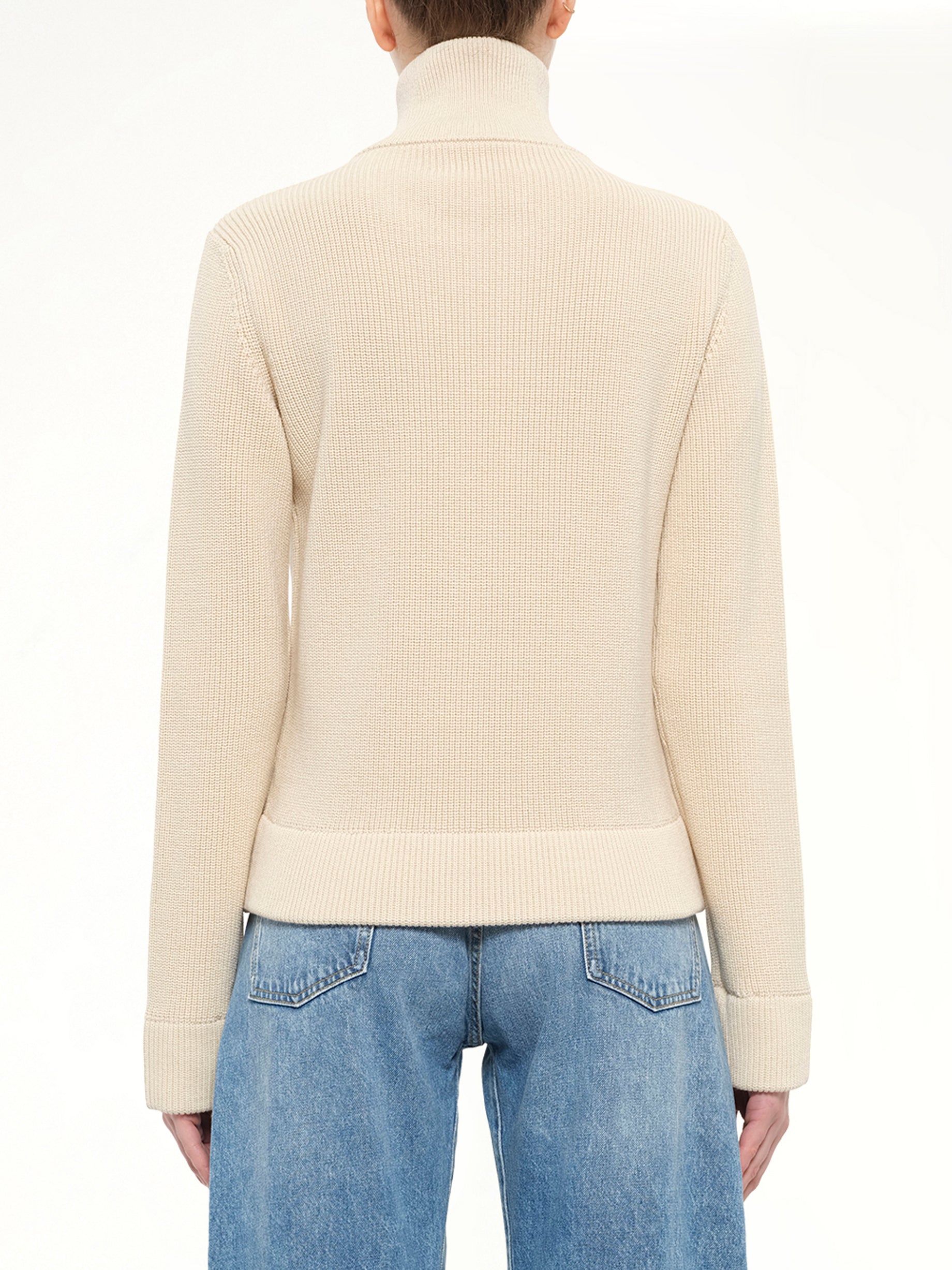 Cotton Camionneur Longsleeve in Ecru