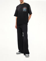 Crystal Amiri Hollywood Oversized T-Shirt in Black