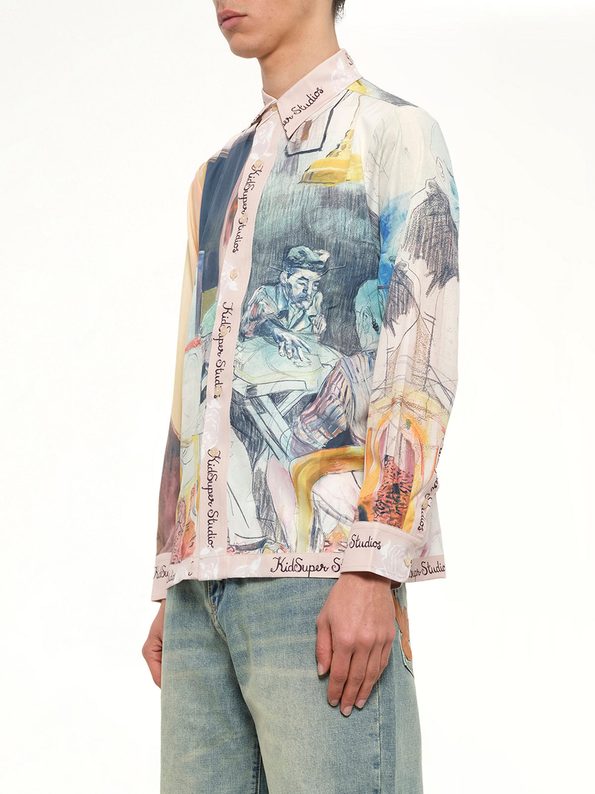 Dominos Button Up Shirt in Multicolour