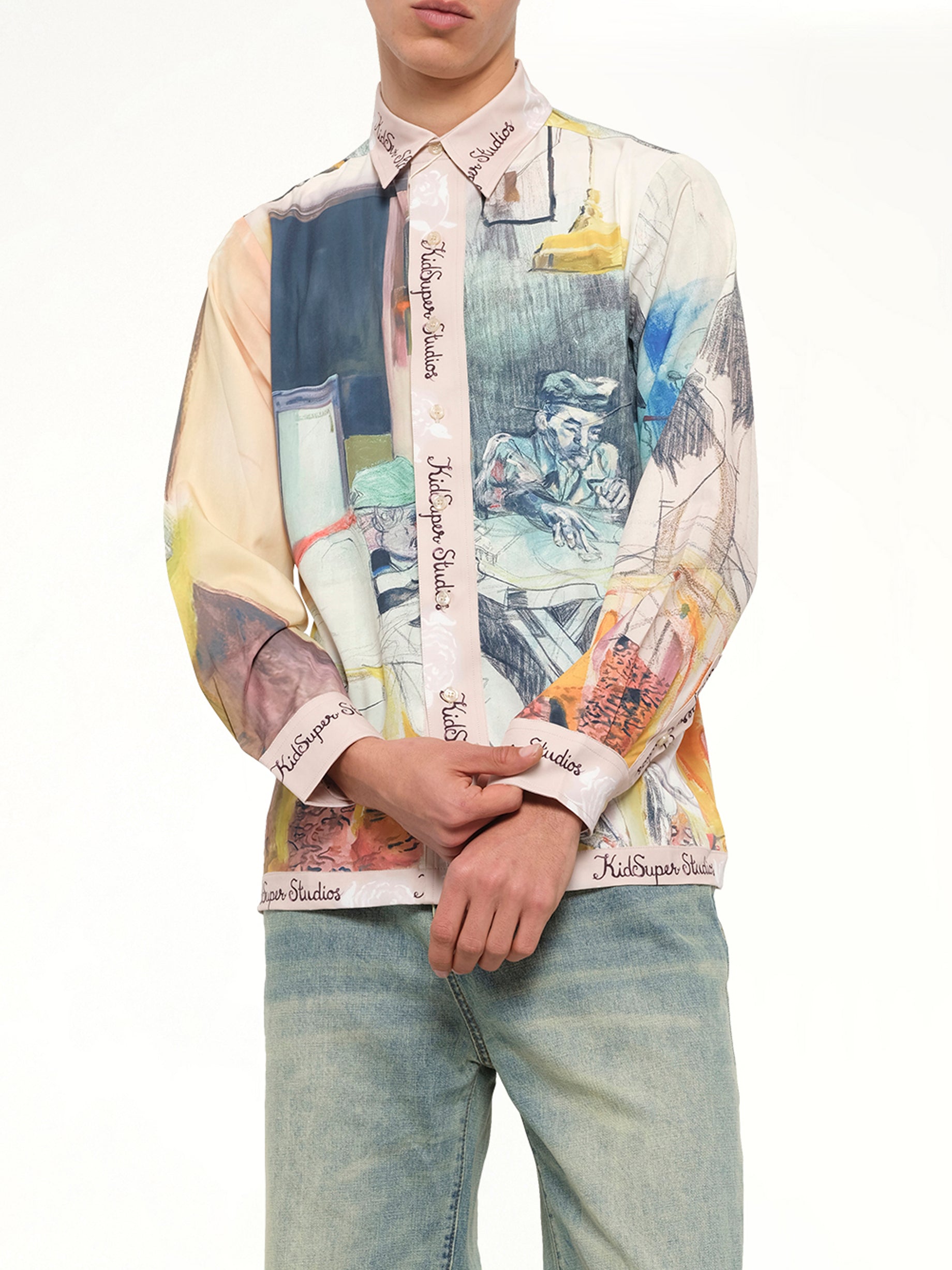 Dominos Button Up Shirt in Multicolour