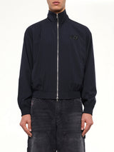 Eye Patch Pinstripe Tracksuit Jacket in Off White