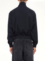 Eye Patch Pinstripe Tracksuit Jacket in Off White