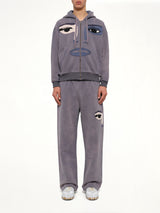 Face Hoodie in Slate