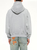 Face Hoodie in Stone Gray