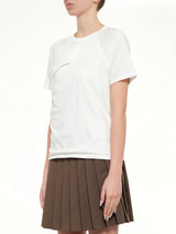 Layered Logo T-Shirt in Off White