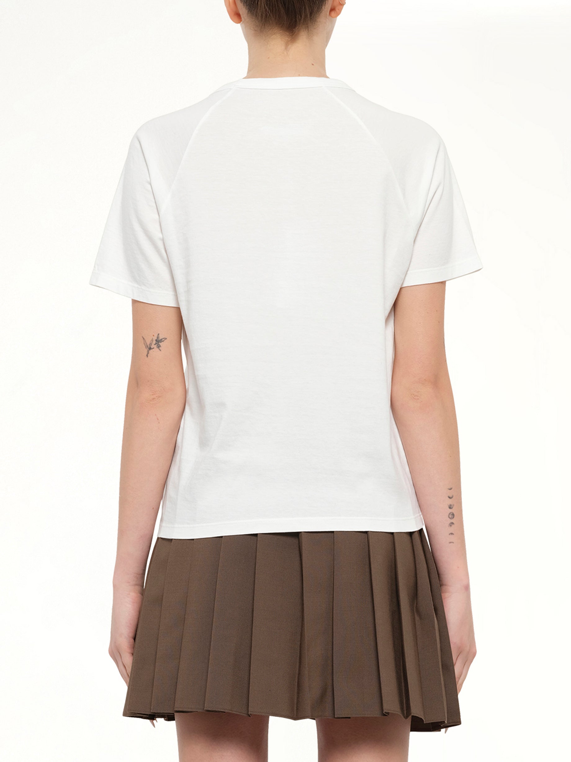 Layered Logo T-Shirt in Off White