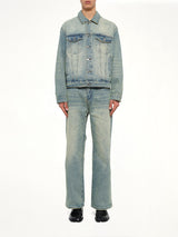 Light Wash Dove Denim Jacket in Light Mud Wash