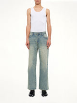 Light Wash Dove Denim Pants in Light Mud Wash